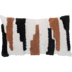 Sagres Cushion - Cushion in brown/black/white 30x50 cm