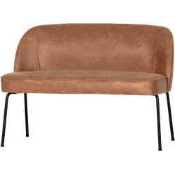 BePureHome Vogue Eetbank - Leer - Cognac - 83x120x59