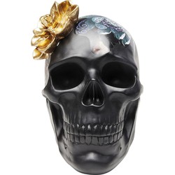 Kare Decofiguur Flower Skull