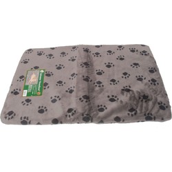 Kussen voor draadkooi grijs/paw 105x67 cm anti slip