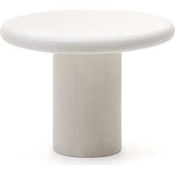 Kave Home - Ronde tafel Addaia van wit cement Ø90 cm