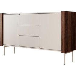 Meubella - Dressoir Lux - Beige - 141 cm