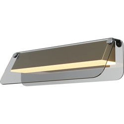 Maytoni - Wandlamp Flat - Metaal - Zwart en messing