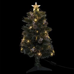 Feeric lights and christmas kunst kerstboom - 90 cm -met deco en licht - Kunstkerstboom