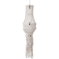 PTMD Hanglamp Milley - 30x30x125 cm - Katoen - Creme