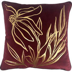 Dutch Decor LONNEKE - sierkussen 45x45 cm - Pomegranate - rood - Dutch Decor