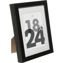 Atmosphera fotolijstje voor een foto van 18 x 24 cm - zwart - foto frame Eva - modern/strak ontwerp - Fotolijsten