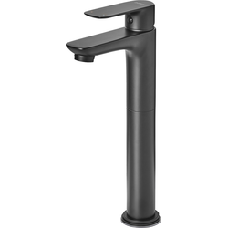 CHIMBOTE - Wastafelkraan - Zwart - 28 cm - Messing