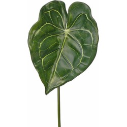 Groene kunstplanten Anthurium takken 67 cm - Kunstbloemen