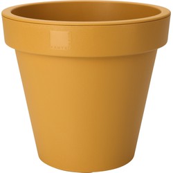 Pro Garden Plantenpot/bloempot - Tuin buiten - kunststof - okergeel - D40 cm - Plantenpotten