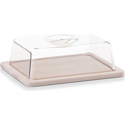 Zeller Verhouddoos - met deksel - 25 x 20 cm - rechthoekig - Kaas - Kaasplankjes