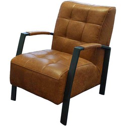 Fauteuil - Elba - leer Colorado cognac 03