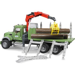 Bruder Bruder MACK truck houttransport met 3 boomstammen (02824)