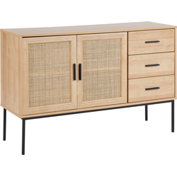 Beliani PASCO - Sideboard-Lichte houtkleur-Vezelplaat