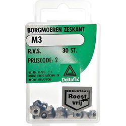 Borgmoeren m3 rvs 30st