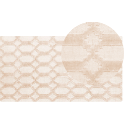 CIZRE - Laagpolig vloerkleed - Beige - 80 x 150 cm - Viscose