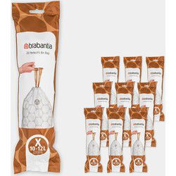 PerfectFit Afvalzak, code X, 10-12 liter, 200 stuks, set van 10 rollen - White