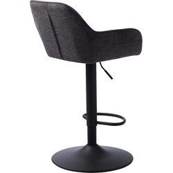 Barkruk Donkergrijs - Draaibaar - 50x50x89-104cm - Nolan Stribe - Set van 2