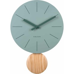 Wandklok Arlo Pendulum - Groen - Ø30cm