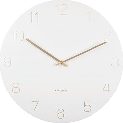 Wall Clock Charm Engraved Numbers