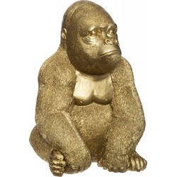 Deco object Gorilla Goud - H23,5 cm