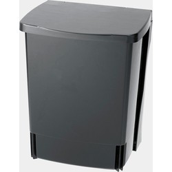 Wandafvalemmer Built-In Bin, 10 liter, rechthoekig - Black