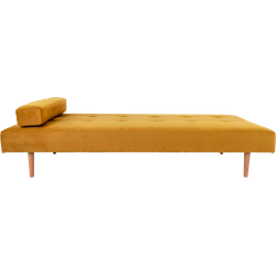 Liselot velvet daybed mosterd geel - 200 x 80 cm