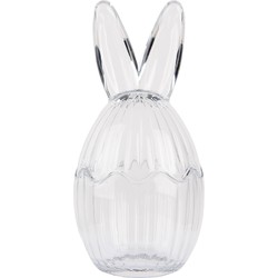 Clayre & Eef Glazen potje Ei Ø 10x21 cm Transparant Glas