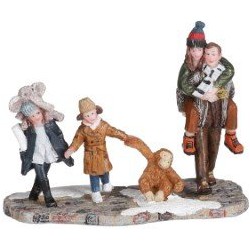 Family walking - l10xb5xh8cm - Luville