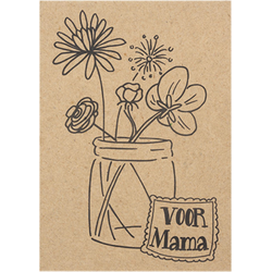 Mijn Stijl - Kaart met wilde bloemenmix Voor mama