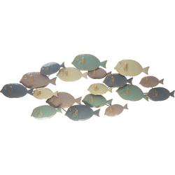 Beliani FERMIUM - Wanddecoratie-Blauw-IJzer