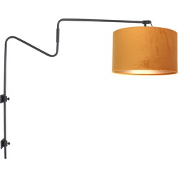 Steinhauer wandlamp Linstrøm - zwart - metaal - 3723ZW