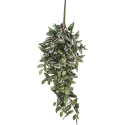 Mica Decorations Tradescantia Kunst Hangplant - L15 x B30 x H80 cm - Groen