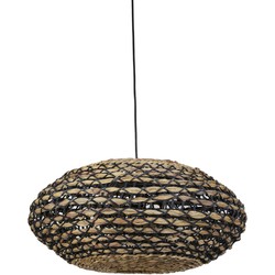 Light & Living - hanglamp - Tripoli - zwart - rotan - E27 - 2936512