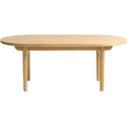 Salontafel Natural - 70x130x45cm - Eikenhout - Tafel Carno