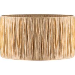 Raffia lampenkap - cilindrisch - beige - Boheemse stijl - ø40 x 22 cm - E27 fitting - Ontworpen voor Vloerlamp en Pendellamp - Ontworpen voor woonkamer en eetkamer