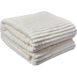 Clayre & Eef Plaid Wit Polyester