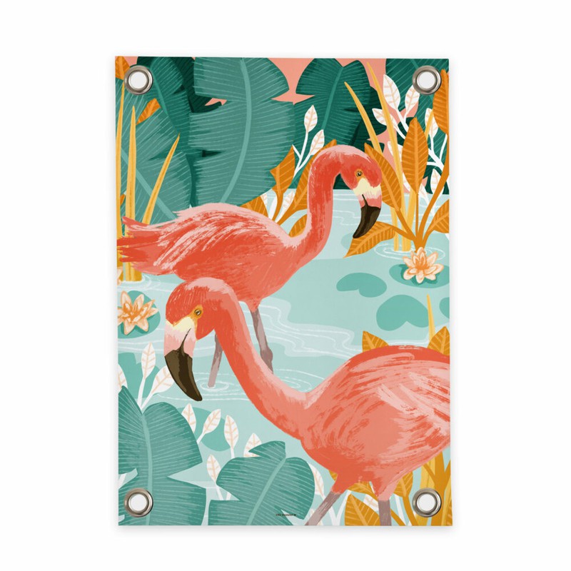 Tuinposter Flamingo (70x100cm) - 