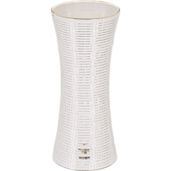 Vase - Disco - Glass - Silver - 12,5x12,5x30cm