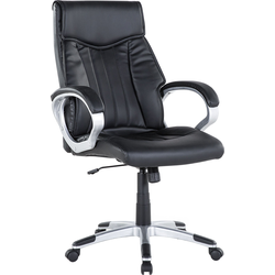 TRIUMPH - Bureaustoel - Zwart - Kunstleer