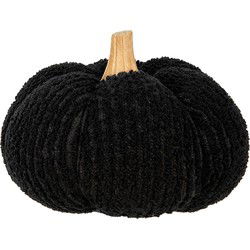 Clayre & Eef Decoratie Pompoen Zwart Polyester