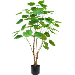 Kunstplant Ficus 120 cm Elite | Echt hout (Stam)