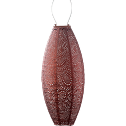 LUMIZ Solar tuinverlichting Paisley Long Oval - 20 cm - Koper