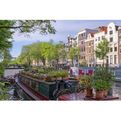 Tuinschilderij canal a'dam 130x70