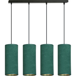 retro hanglamp Rizzo Zwart 4-lichts