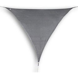 hanSe® Schaduwdoek Driehoek Waterdoorlatend 3x3x3 m Zonnedoek Grijs