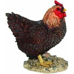 Esschert Design tuinbeeld - Kip - bruin - 20 cm - polystone - Beeldjes