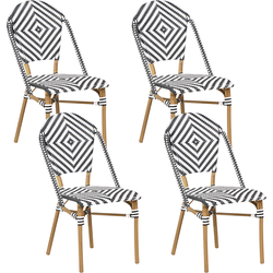 Beliani RIFREDDO - Tuinstoel-Wit-PE rotan
