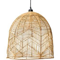 Groenovatie Rotan / Rieten Hanglamp, Handgemaakt, Naturel, ⌀45 cm