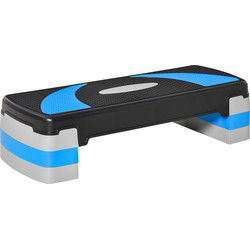 3 hoogtes verstelbare anti-slip aerobic Stepbank - tot 150 kg - Blauw